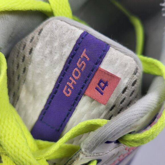 Brooks Ghost 14 Women's Running Shoes White Pink Purple Size 10 M - Picture 15 of 16